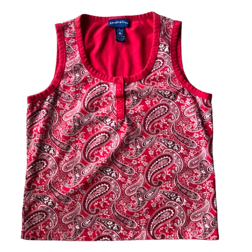 Fun bandanna pattern tank